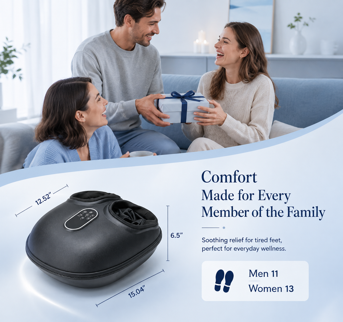 Zavora™  Deep Foot Massager with Heating