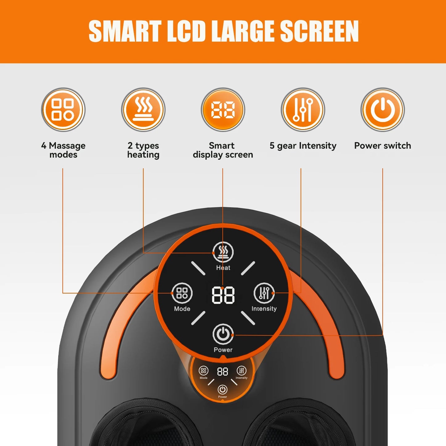 Zavora™  Deep Foot Massager with Heating