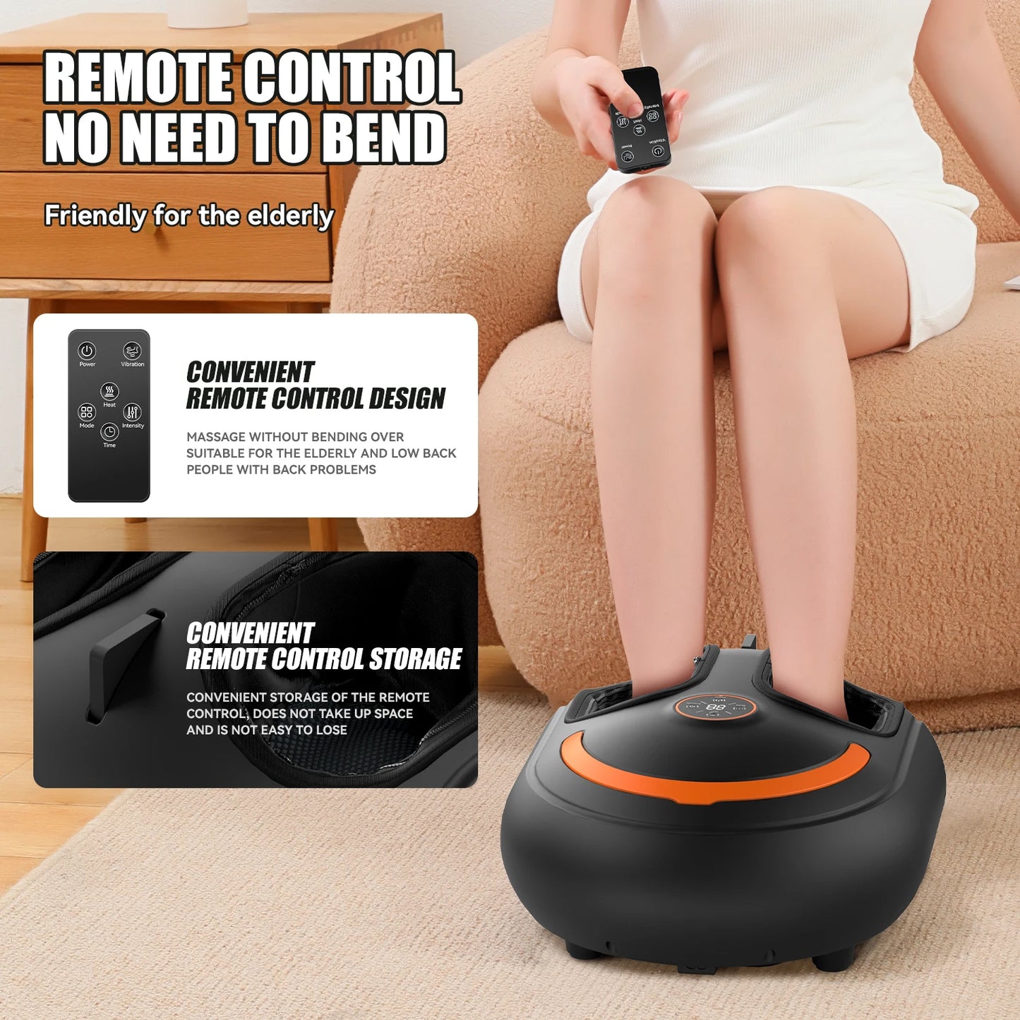 Zavora™  Deep Foot Massager with Heating